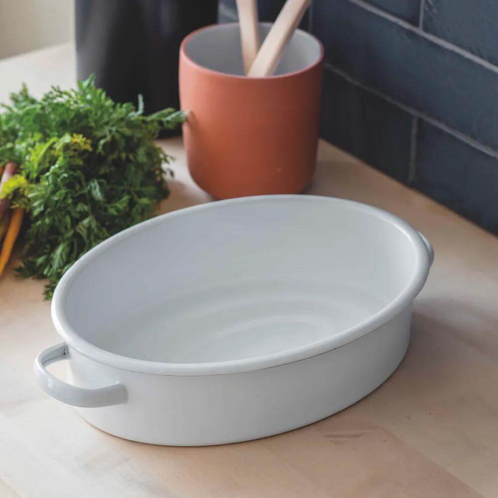Garden Trading Enamel Oval Roasting Dish